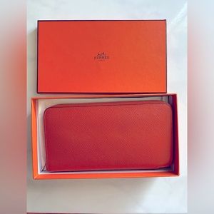 Hermès Silk’in Leather Long Wallet - EUC